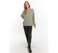 Dreimaster Langarmbluse Damen beige/schwarz L