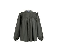 Dreimaster Langarmbluse Damen dunkeloliv L