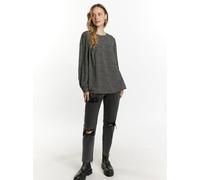 Dreimaster Langarmbluse Damen schwarz, XS