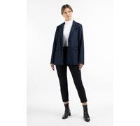 Dreimaster Langer Blazer aus Wollgemisch Damen Nachtblau L