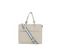 DreiMaster Maritim Women's Shopper Bag aus Leder, WOLLWEISS