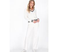 Dreimaster Pullover Damen weiß, M/L