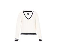 Dreimaster Pullover Damen weiß, M/L