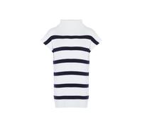 Dreimaster Pullover Frauen Wollweiß/Marine M/L