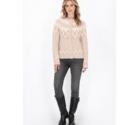 Dreimaster Strickjacke Damen beige, XL/XXL