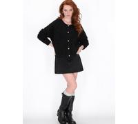 Dreimaster Strickjacke Damen schwarz, XL/XXL