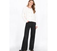 Dreimaster Strickjacke Damen weiß, M/L