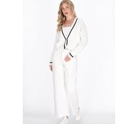 Dreimaster Strickjacke Damen weiß, XL/XXL