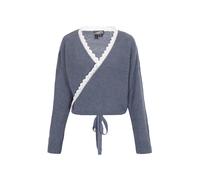 Dreimaster Strickjacke Frauen grau blau M/L