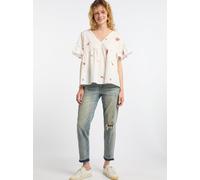 Dreimaster Tunika Damen Wollweiss Koralle S