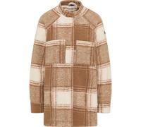 Dreimaster Übergangsjacke aus Wollgemisch Damen Kariert Beige Braun XL