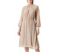 DreiMaster Vintage Women's Kleid Langarm Dress, Beige Braun, X-Large