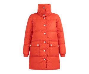 Dreimaster Wattierter Steppmantel Damen Rot Koralle XL