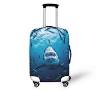 Dremagia Reisegepäck-Abdeckung, 45,7 cm - 81,3 cm, Spandex + Polyester, Reißverschluss, Animal Print, Grau