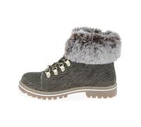 dresco Damen Lacen Stadtschuhe, Schneestiefel, Khaki, Zebra, 37 EU