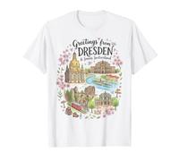 Dresden Sächsische Schweiz Reise Urlaub Souvenir T-Shirt