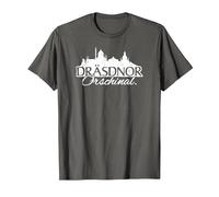 Dresdner Original Spruch auf sächsisch Sachse aus Dresden T-Shirt, Herren, Anthrazit, S