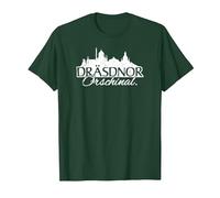 Dresdner Original Spruch auf sächsisch Sachse aus Dresden T-Shirt, Herren, Waldgrün, S