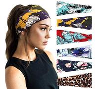 DRESHOW 6 Stück Damen Stirnband Kopfband Haarband Turban Elastische Stirnband Haarschmuck für Mädchen Alltag Yoga Sport Fitness