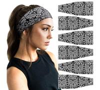 DRESHOW Damen Stirnband Kopfband Haarband Turban Elastische Stirnband Haarschmuck für Mädchen Alltag Yoga Sport Fitness