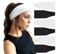 DRESHOW Damen Stirnband Kopfband Haarband Turban Elastische Stirnband Haarschmuck für Mädchen Alltag Yoga Sport Fitness
