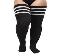 DRESHOW Damen Übergröße Kniestrümpfe Oberschenkelhohe Socken Overknee Lange Stiefel Strümpfe Beinwärmer