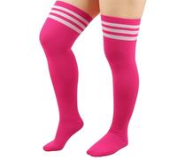 DRESHOW Damen Übergröße Kniestrümpfe Oberschenkelhohe Socken Overknee Lange Stiefel Strümpfe Beinwärmer