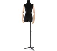 Dress Form Mannequin Pinnable Body Torso mit Händen und Stativfuß für Kleidung Display