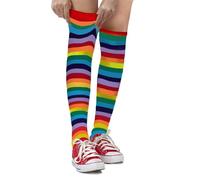 Dress Up America Gestreifte Baumwollsocken für Kinder - Gestreifte Kniestrümpfe für Mädchen und Jungen | Teenager - Stilvoll und Bequem