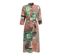 Milano Italy Hemdblusenkleid mit Bindegürtel in Black, Größe 42