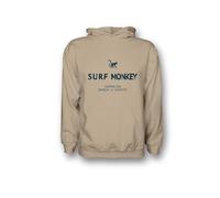 DRESSED IN MUSIC PLAY WITH ME Hoodie Herren/demen-Sweatshirt mit Kapuze - Bio-Baumwolle GOTS Surf Monkey®, Sandfarben, Large