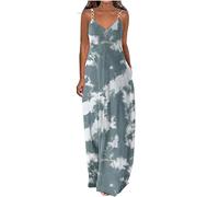 Dresses For Women Geschenke für Frauen Elegante Maxi Langes Kleid mit Schlitz Hohe Taille Elegant Kurze Gerafftes Freizetikleider mit Rüschen meine bestellungen anzeigen Hochzeit Fransenkleid Se