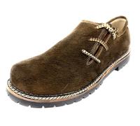 DRESSFIRE Herren Trachtenschuh Gerd in Braun | Robuster Haferlschuh aus Echtleder mit seitlicher Schnürung im modernen Trachten-Design | Ideal zu Lederhose, Tracht & Oktoberfest | Größe 46