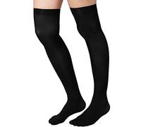 dressforfun 303442 Damen Overknee Strümpfe, lange hohe Überknie Halterlose, Polyester & Elastan, schwarz