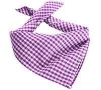 dressforfun 900644 Trachtentuch, kariert,verwendbar als Halstuch, Kopftuch oder Armtuch, für Oktoberfest & Trachten Party - Diverse Farben - (Lila | Nr. 303246)