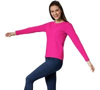 dressforfun 901005 Damen Basic Longsleeve Langarmshirt, Baumwolle, Rundhalsausschnitt - Diverse Farben und Größen