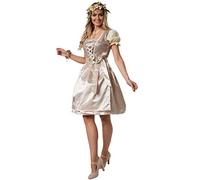 dressforfun Dirndl Mini, Damen Trachtenkleid mit Pailletten in Glitzeroptik - L, Nr. 302987