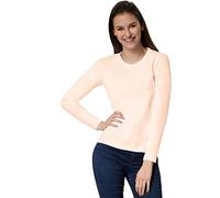 dressforfun Langarmshirt Damen, Damen Pullover, Longsleeve Damen, Basic Langarmshirt Damen, Oberteile Damen, Mode für Freizeit, als Business Outfit Damen, Sport Oberteile Damen - (Hautfarben|XXL)