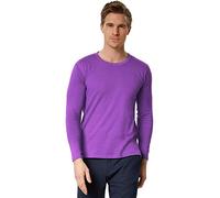 dressforfun Langarmshirt Herren, Basic Langarmshirts, Longsleeve Herren, Herren Pullover, Langarm T Shirt Herren, Sweatshirt, Arbeitskleidung Herren, Business, Unterziehshirt Herren - Lila, XXL