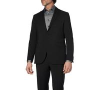 DRESSLER Sakko Herren Regular Fit Schurwolle schwarz, 56