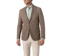 DRESSLER Sakko Herren Slim Fit Baumwolle-Leinen braun, 56