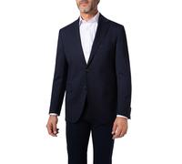 DRESSLER Sakko Herren Slim Fit Schurwoll-Stretch blau, 27