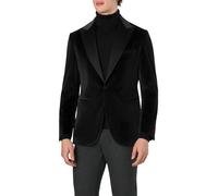 DRESSLER Smoking-Sakko Herren Regular Fit Samt schwarz, 50