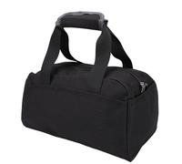 Drfeify Kleine Sporttasche aus Schwarzem Polyester, 35,6 X 20 X 20 cm, Verstellbarer Riemen, Wasserdicht, Geräumige Fächer für Reisen, Workout, Sport, Männer und Frauen