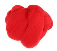 DriKou 8Colors 55g Colored Needle Felting Wool, Roving Spinning Sewing Trimming Handiwork Material (45-red)