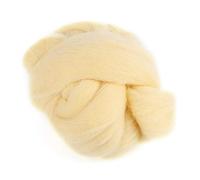 DriKou 8Colors 55g Colored Needle Felting Wool, Roving Spinning Sewing Trimming Handiwork Material (52-Cream)