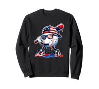 Drip Baseball USA Stars Stripes Team Maskottchen Lustig Jungen Kinder Sweatshirt