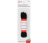 Dritz Round Cord Elastic Elastisches Band, schwarz, 0.06 inches, 15