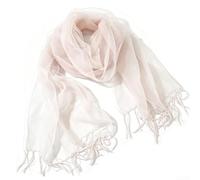 Drivstraw Damen Chiffon Schal Lang Leicht Sommer Zierquasten | Leichter Chiffon aus Seidenmix, weich und atmungsaktiv für angenehmes Tragegefühl im Frühling und Sommer