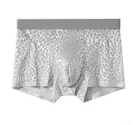Drivstraw Herren Boxer Shorts Netz Transparent Jacquard Muster Atmungsaktiv | 80% Polyamid, 20% Elasthan, leichtes Mesh-Gewebe für optimale Luftzirkulation und Komfort